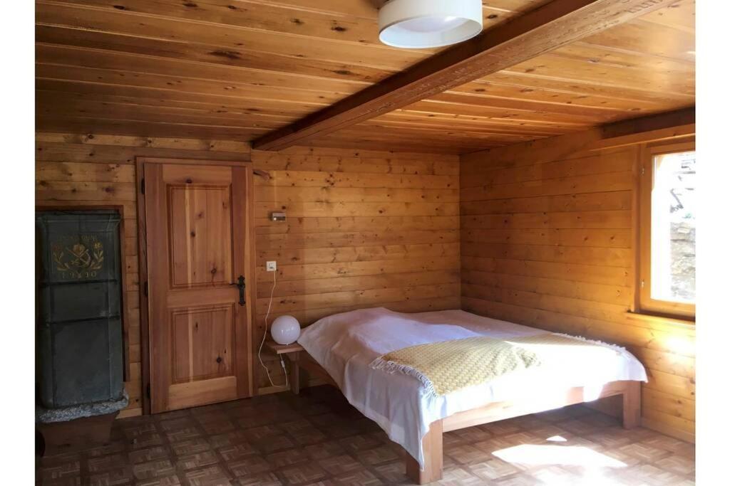 Alpia 26 - Zwei Zimmerwohnung In Traditionellem Walliser Haus 卡森里德 外观 照片