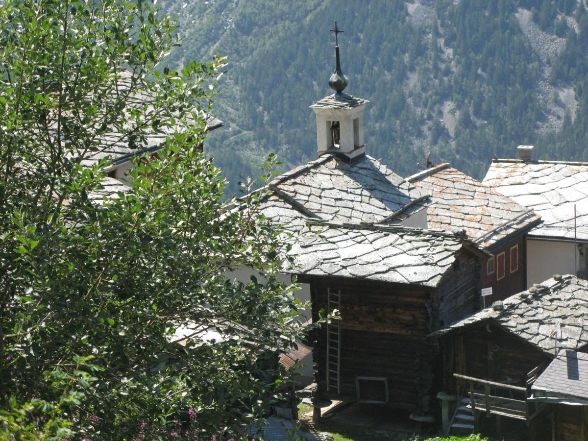 Alpia 26 - Zwei Zimmerwohnung In Traditionellem Walliser Haus 卡森里德 外观 照片